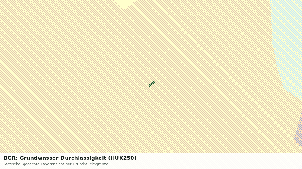 Statische Kartenansicht: BGR: Grundwasser-Durchlässigkeit (HÜK250)