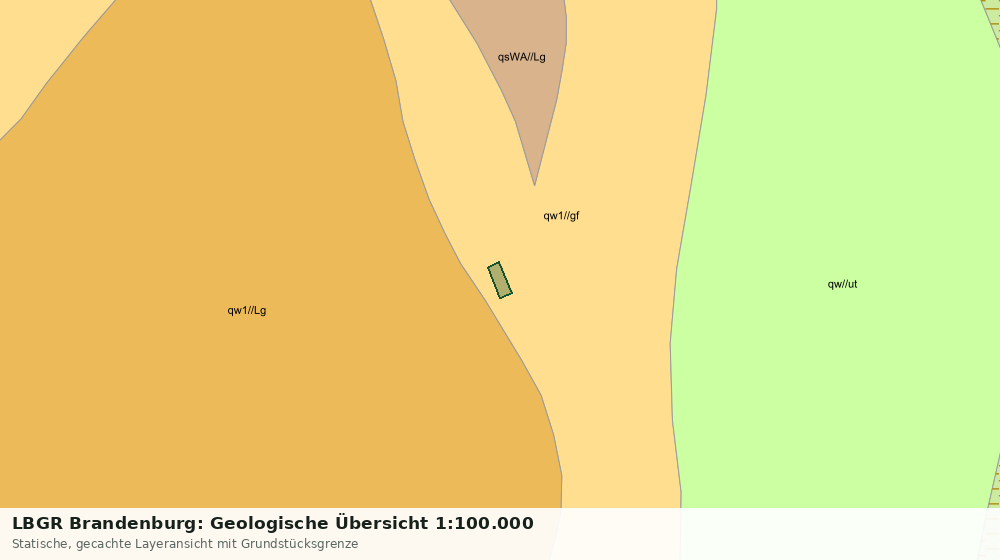 Statische Kartenansicht: LBGR Brandenburg: Geologische Übersicht 1:100.000
