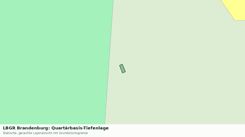 Statische Kartenansicht: LBGR Brandenburg: Quartärbasis-Tiefenlage