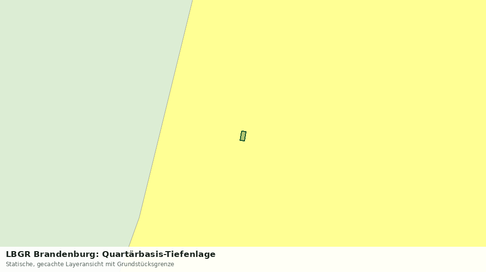 Statische Kartenansicht: LBGR Brandenburg: Quartärbasis-Tiefenlage