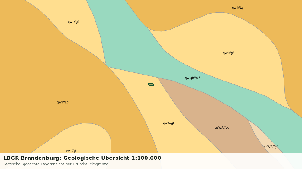 Statische Kartenansicht: LBGR Brandenburg: Geologische Übersicht 1:100.000