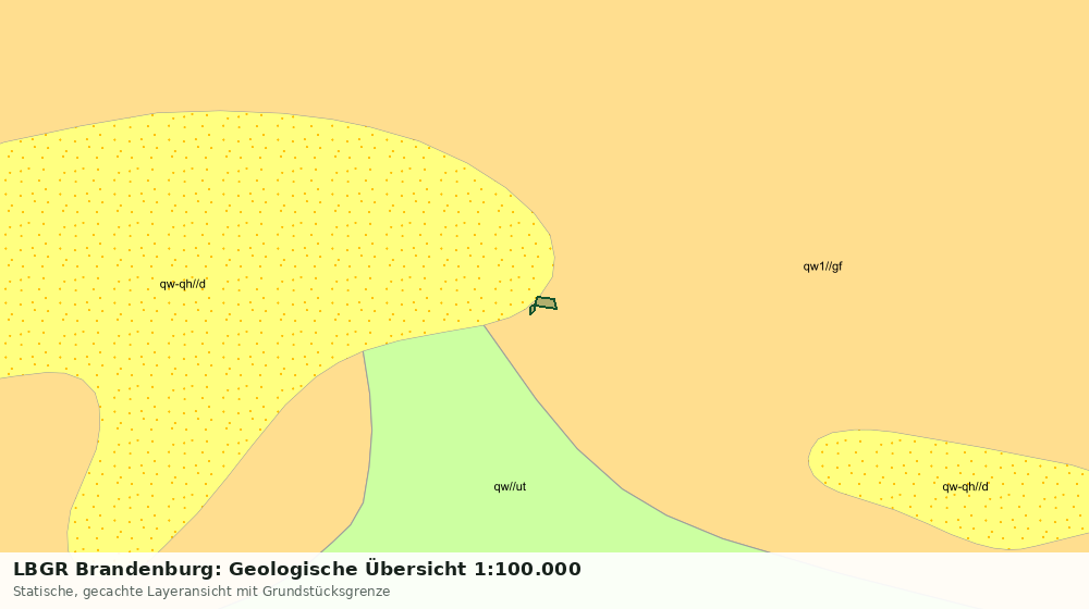 Statische Kartenansicht: LBGR Brandenburg: Geologische Übersicht 1:100.000