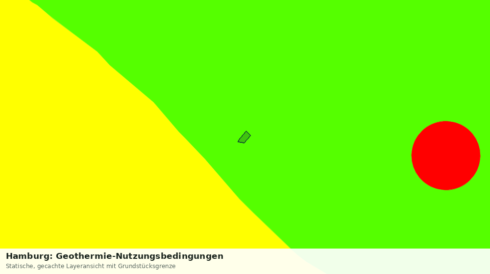 Statische Kartenansicht: Hamburg: Geothermie-Nutzungsbedingungen