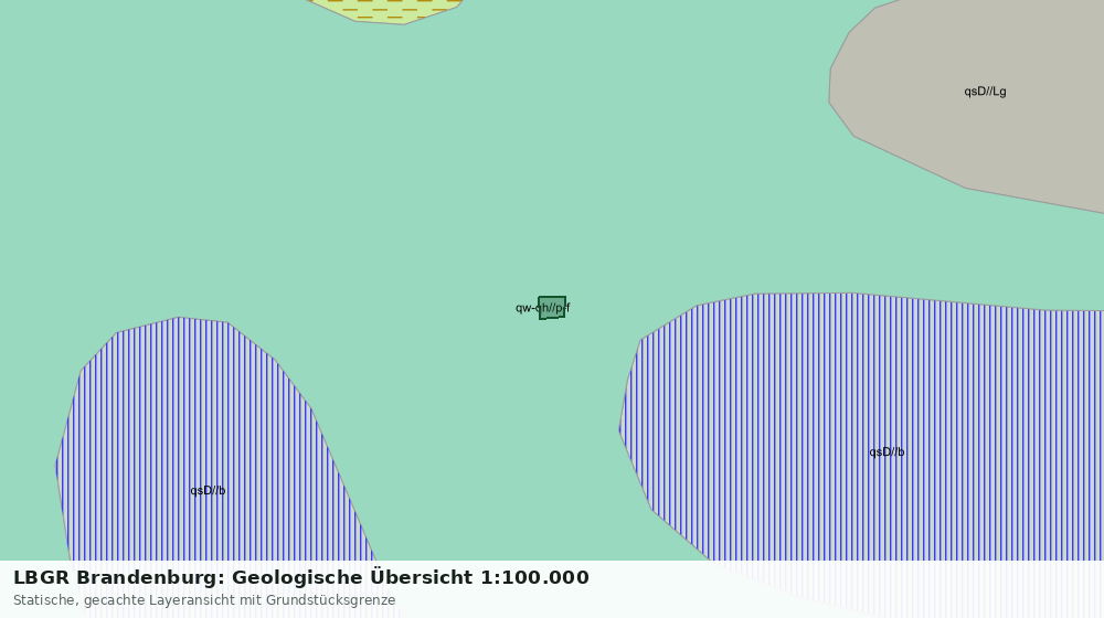 Statische Kartenansicht: LBGR Brandenburg: Geologische Übersicht 1:100.000