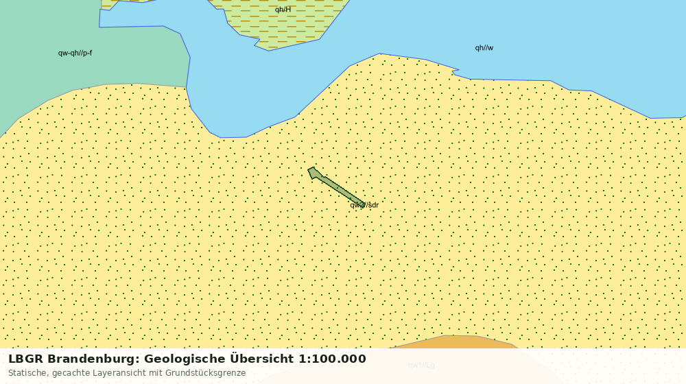 Statische Kartenansicht: LBGR Brandenburg: Geologische Übersicht 1:100.000