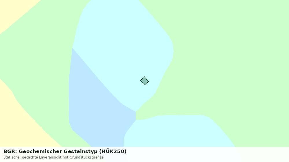 Statische Kartenansicht: BGR: Geochemischer Gesteinstyp (HÜK250)