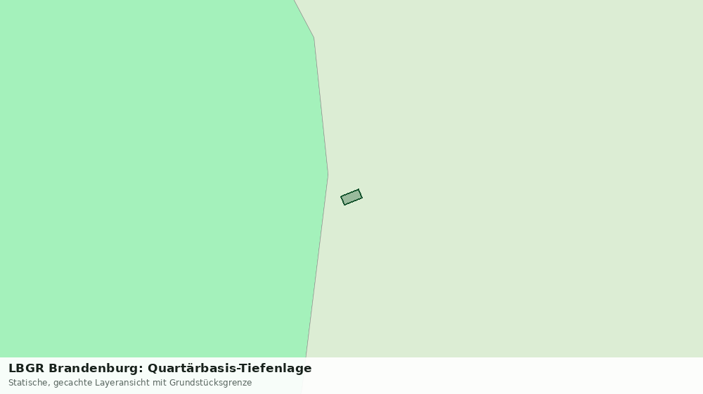 Statische Kartenansicht: LBGR Brandenburg: Quartärbasis-Tiefenlage