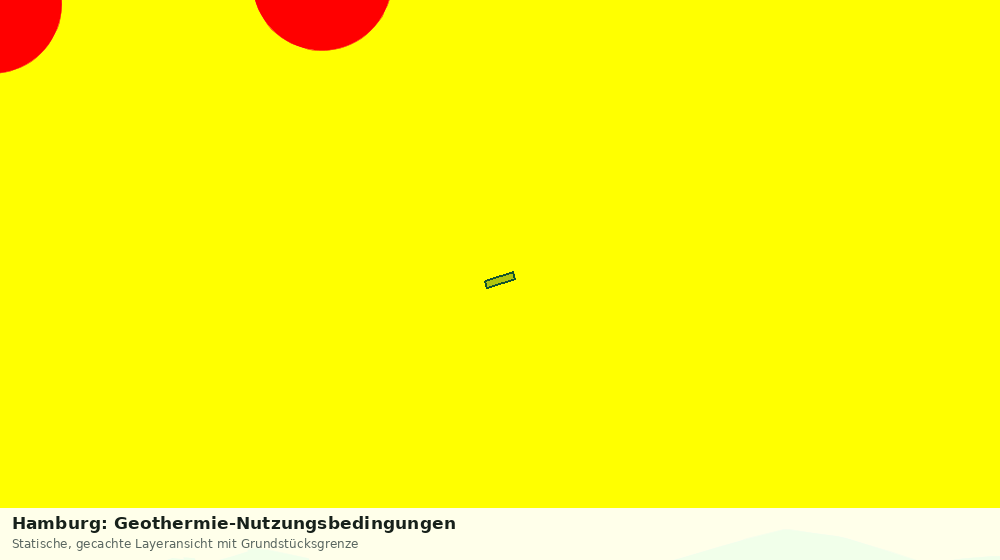 Statische Kartenansicht: Hamburg: Geothermie-Nutzungsbedingungen