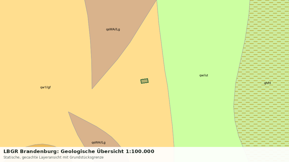 Statische Kartenansicht: LBGR Brandenburg: Geologische Übersicht 1:100.000