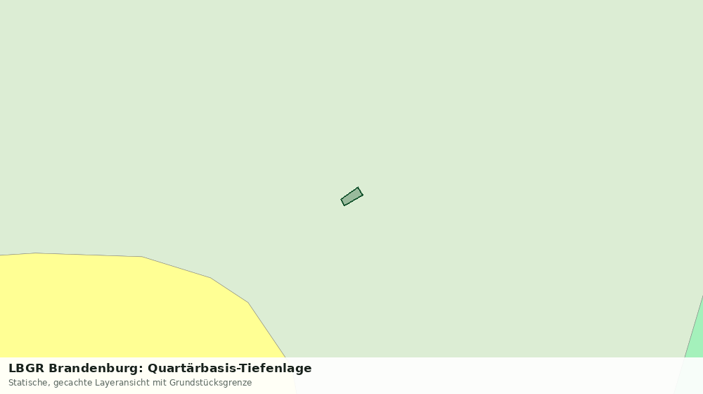 Statische Kartenansicht: LBGR Brandenburg: Quartärbasis-Tiefenlage