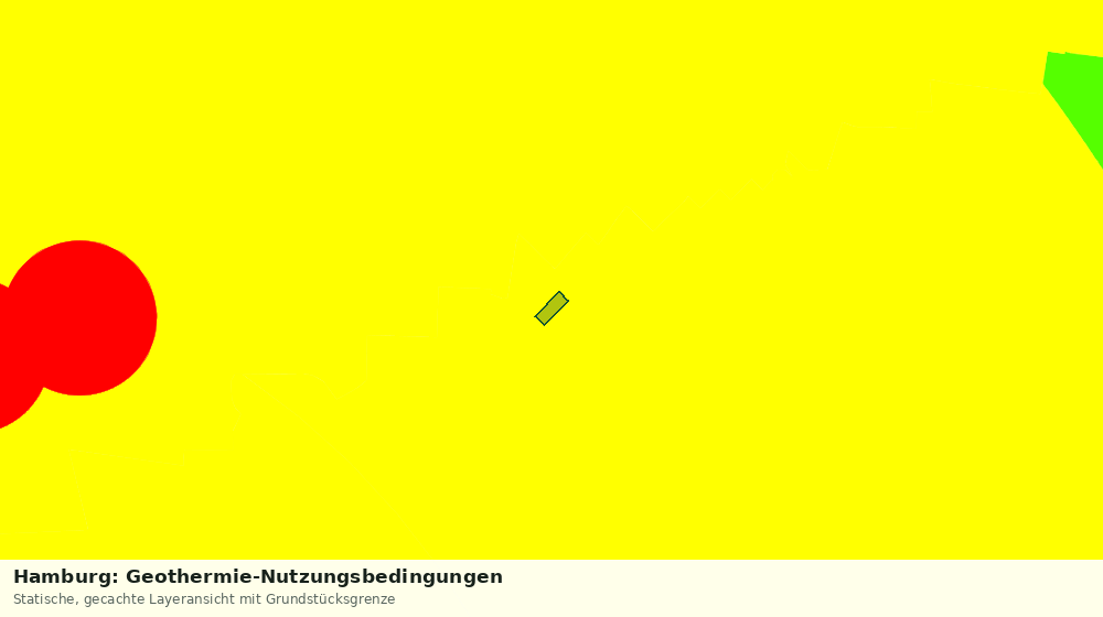 Statische Kartenansicht: Hamburg: Geothermie-Nutzungsbedingungen