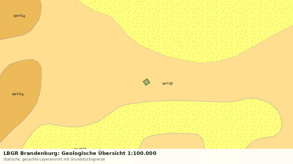 Statische Kartenansicht: LBGR Brandenburg: Geologische Übersicht 1:100.000