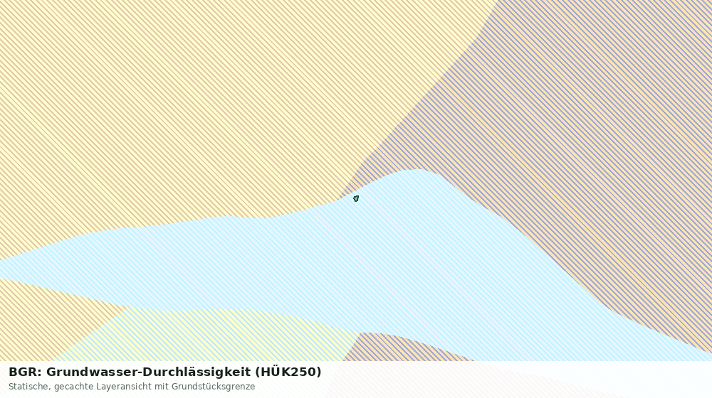 Statische Kartenansicht: BGR: Grundwasser-Durchlässigkeit (HÜK250)