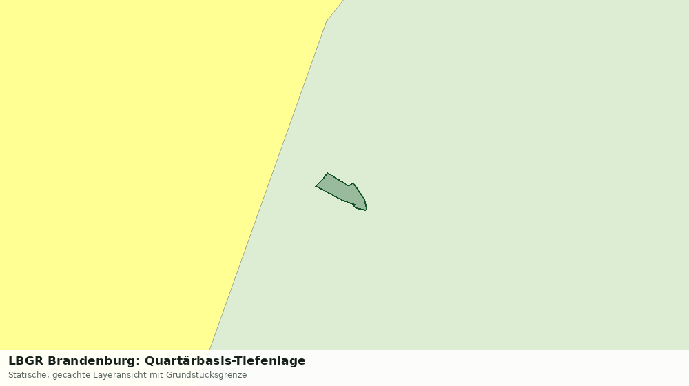 Statische Kartenansicht: LBGR Brandenburg: Quartärbasis-Tiefenlage