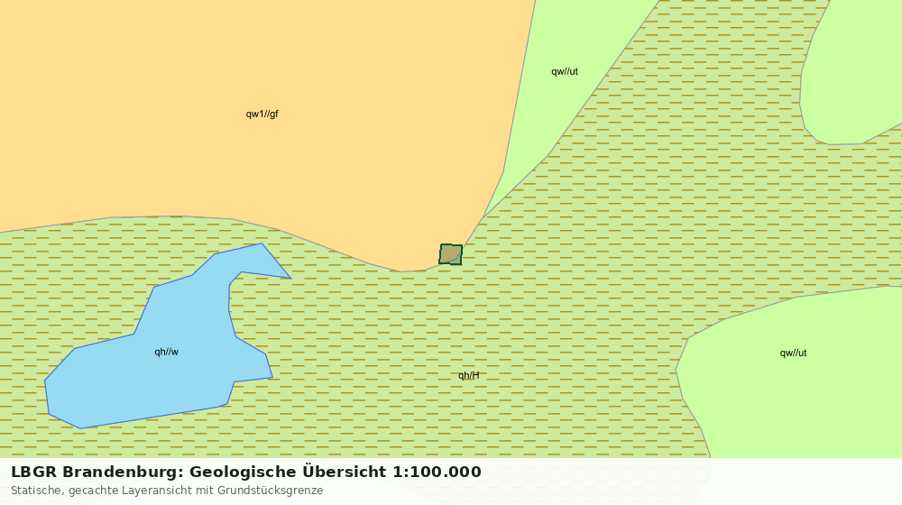 Statische Kartenansicht: LBGR Brandenburg: Geologische Übersicht 1:100.000