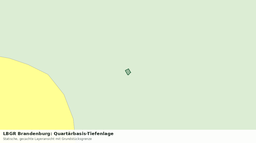 Statische Kartenansicht: LBGR Brandenburg: Quartärbasis-Tiefenlage