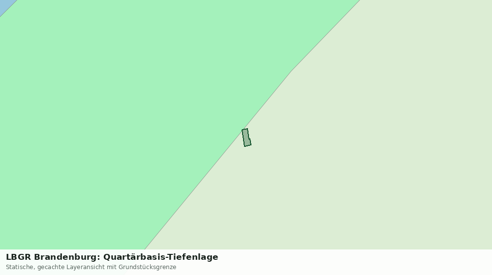 Statische Kartenansicht: LBGR Brandenburg: Quartärbasis-Tiefenlage