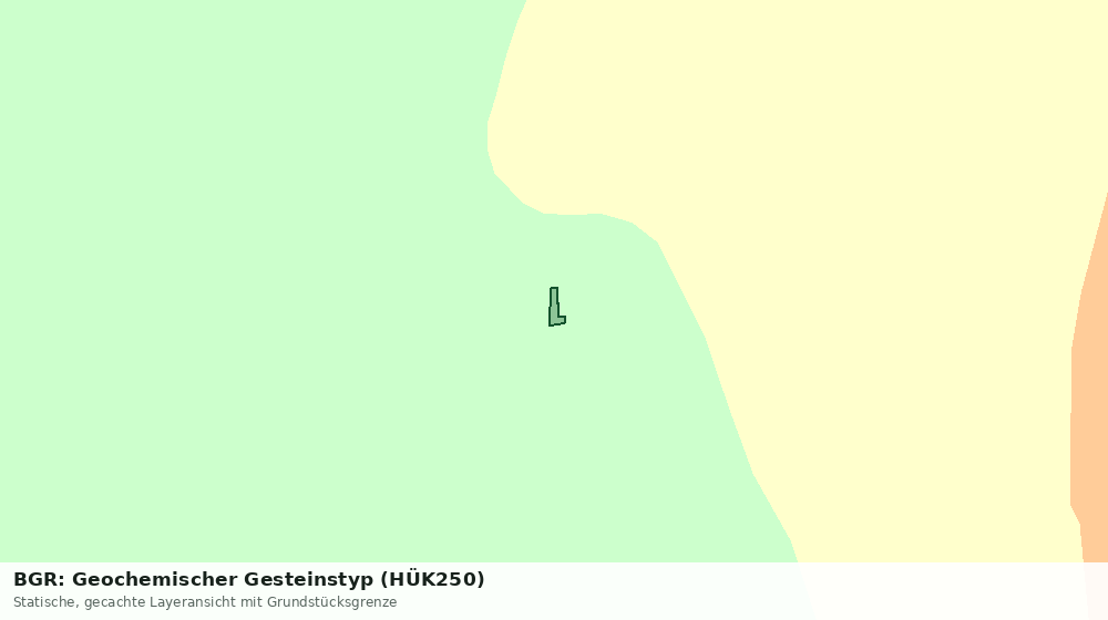 Statische Kartenansicht: BGR: Geochemischer Gesteinstyp (HÜK250)
