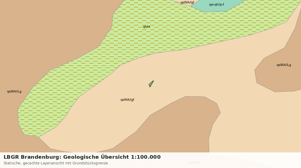 Statische Kartenansicht: LBGR Brandenburg: Geologische Übersicht 1:100.000