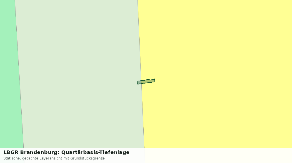 Statische Kartenansicht: LBGR Brandenburg: Quartärbasis-Tiefenlage