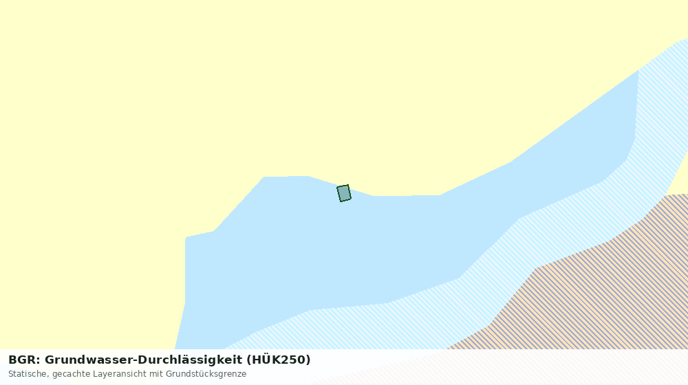 Statische Kartenansicht: BGR: Grundwasser-Durchlässigkeit (HÜK250)