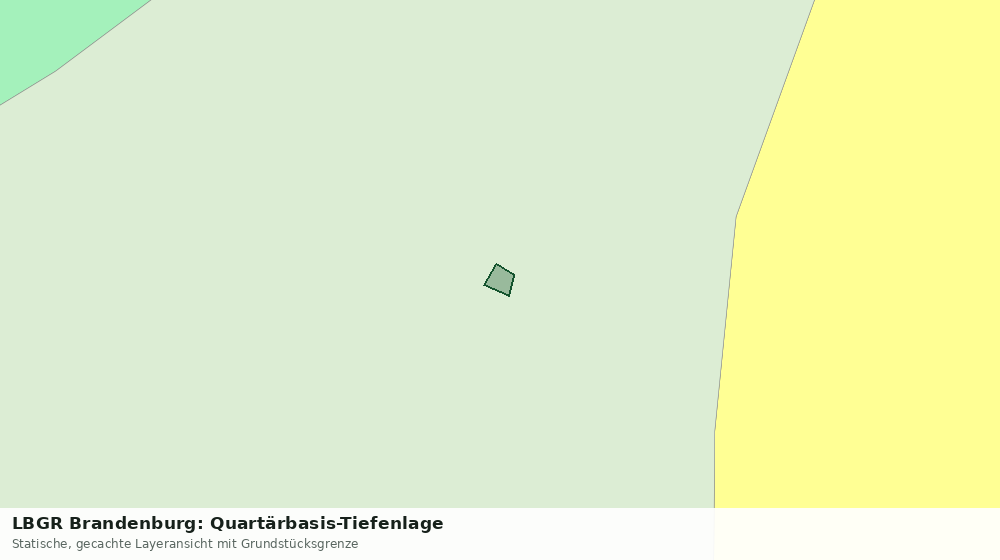 Statische Kartenansicht: LBGR Brandenburg: Quartärbasis-Tiefenlage