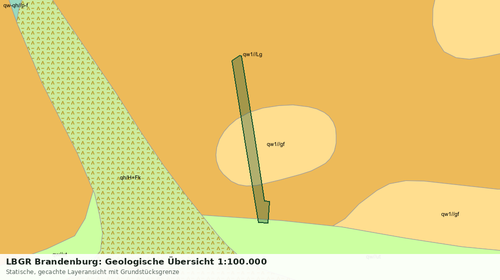 Statische Kartenansicht: LBGR Brandenburg: Geologische Übersicht 1:100.000