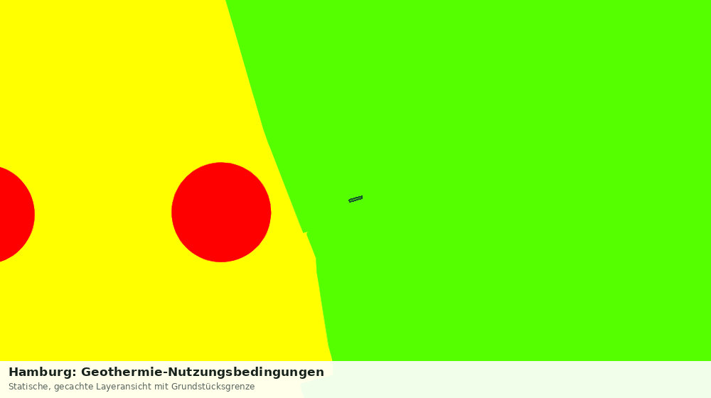 Statische Kartenansicht: Hamburg: Geothermie-Nutzungsbedingungen