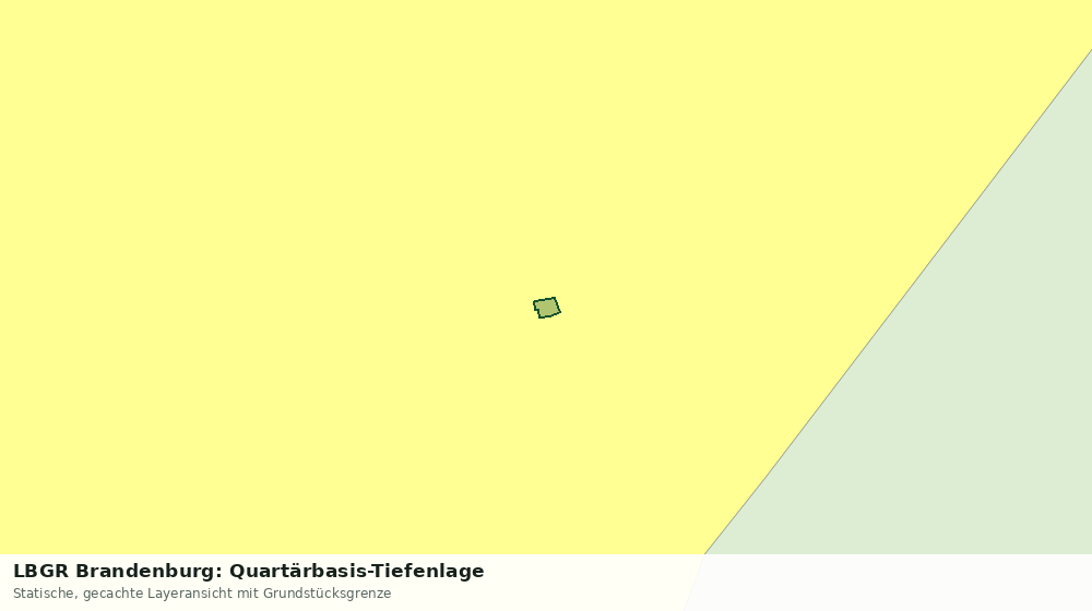 Statische Kartenansicht: LBGR Brandenburg: Quartärbasis-Tiefenlage