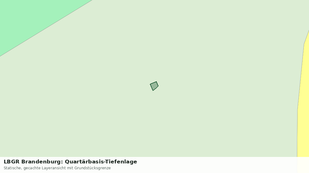 Statische Kartenansicht: LBGR Brandenburg: Quartärbasis-Tiefenlage