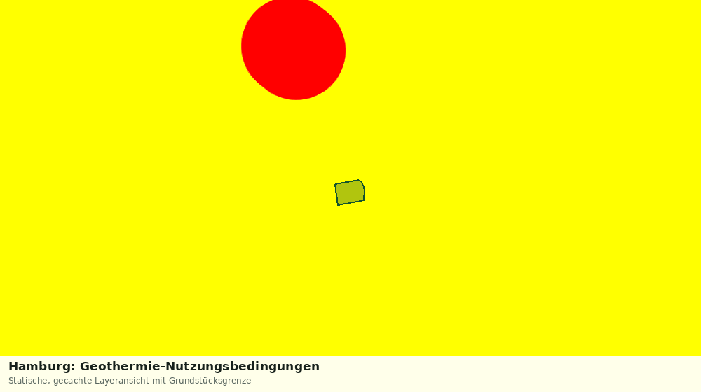 Statische Kartenansicht: Hamburg: Geothermie-Nutzungsbedingungen