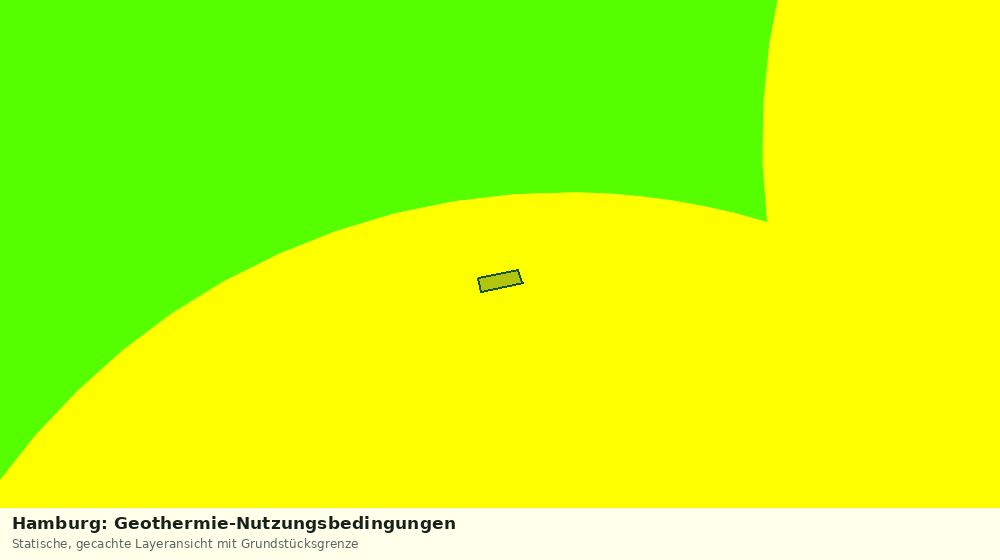 Statische Kartenansicht: Hamburg: Geothermie-Nutzungsbedingungen