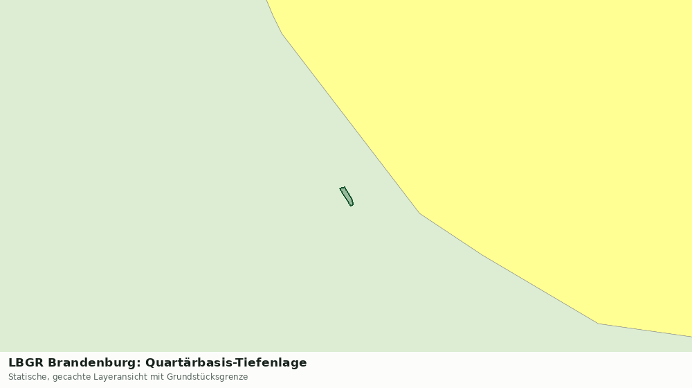 Statische Kartenansicht: LBGR Brandenburg: Quartärbasis-Tiefenlage