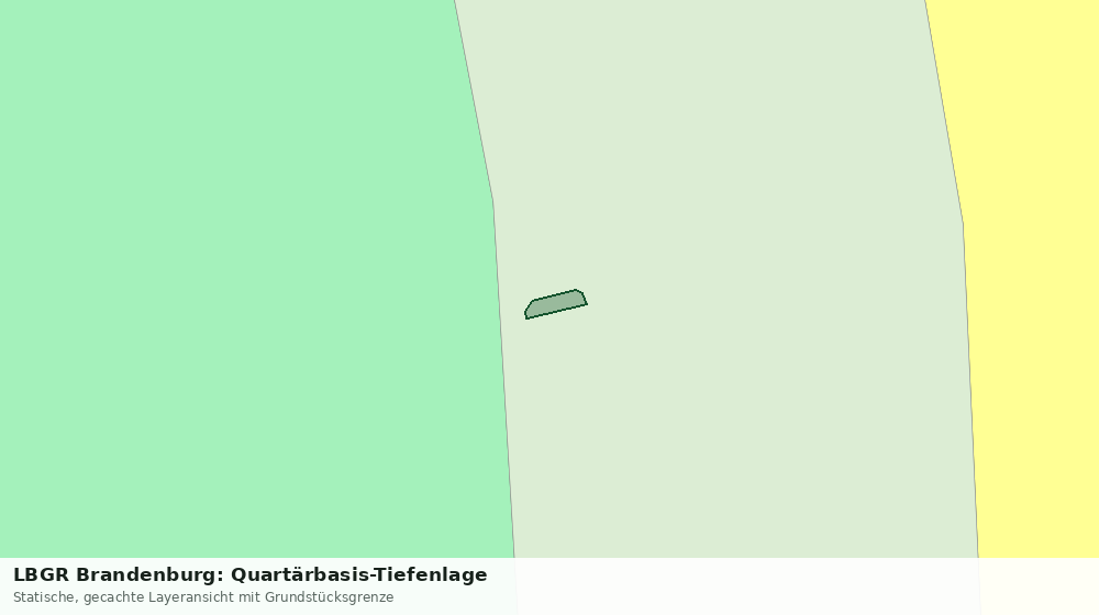 Statische Kartenansicht: LBGR Brandenburg: Quartärbasis-Tiefenlage