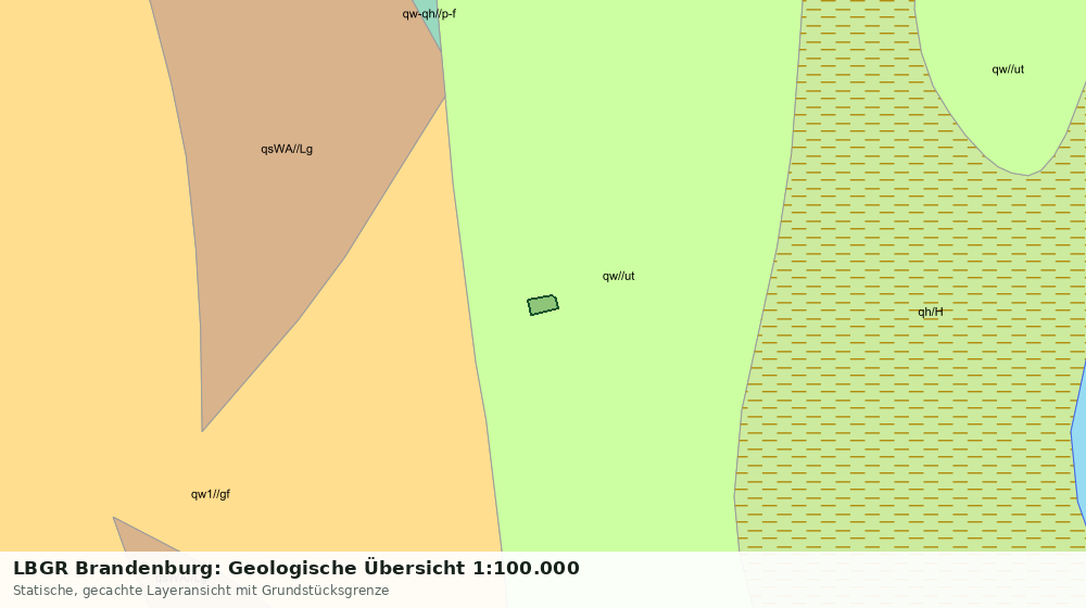 Statische Kartenansicht: LBGR Brandenburg: Geologische Übersicht 1:100.000