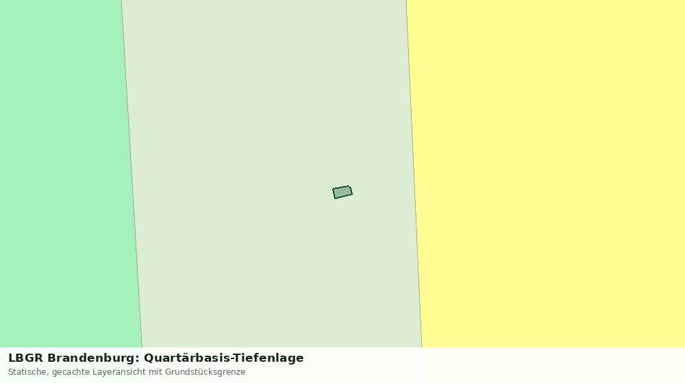 Statische Kartenansicht: LBGR Brandenburg: Quartärbasis-Tiefenlage