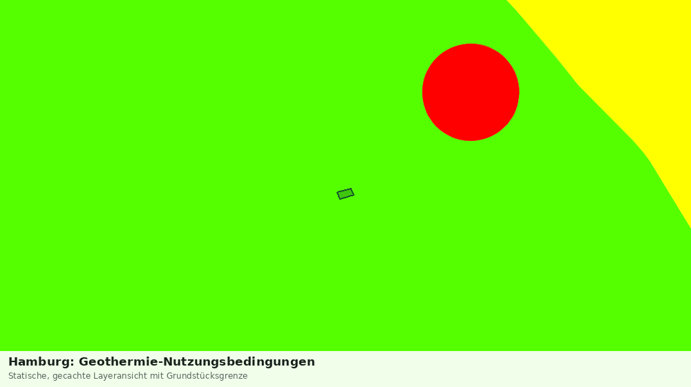 Statische Kartenansicht: Hamburg: Geothermie-Nutzungsbedingungen