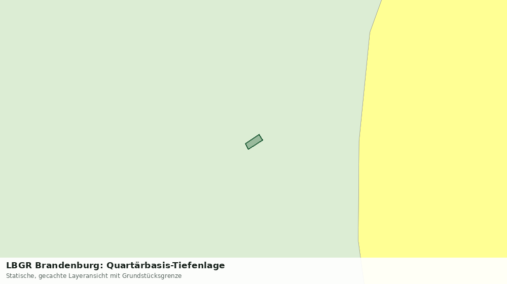 Statische Kartenansicht: LBGR Brandenburg: Quartärbasis-Tiefenlage