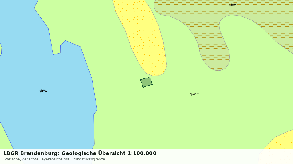 Statische Kartenansicht: LBGR Brandenburg: Geologische Übersicht 1:100.000