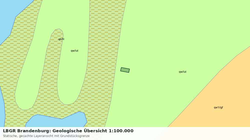 Statische Kartenansicht: LBGR Brandenburg: Geologische Übersicht 1:100.000