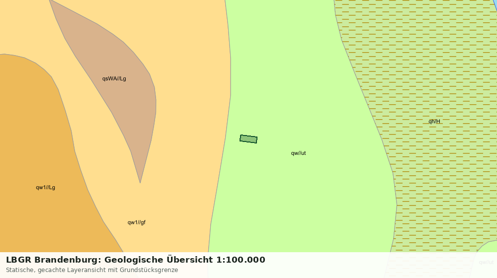 Statische Kartenansicht: LBGR Brandenburg: Geologische Übersicht 1:100.000
