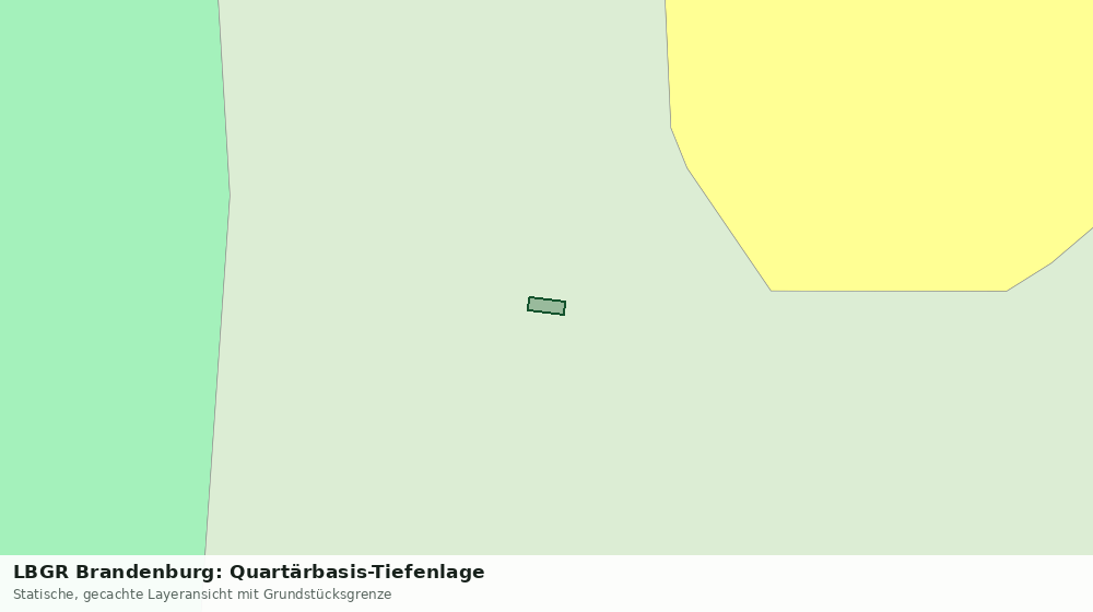 Statische Kartenansicht: LBGR Brandenburg: Quartärbasis-Tiefenlage