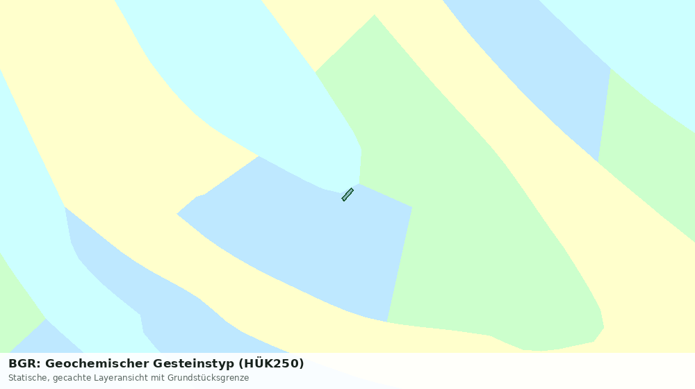 Statische Kartenansicht: BGR: Geochemischer Gesteinstyp (HÜK250)