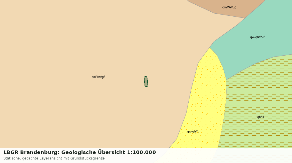 Statische Kartenansicht: LBGR Brandenburg: Geologische Übersicht 1:100.000