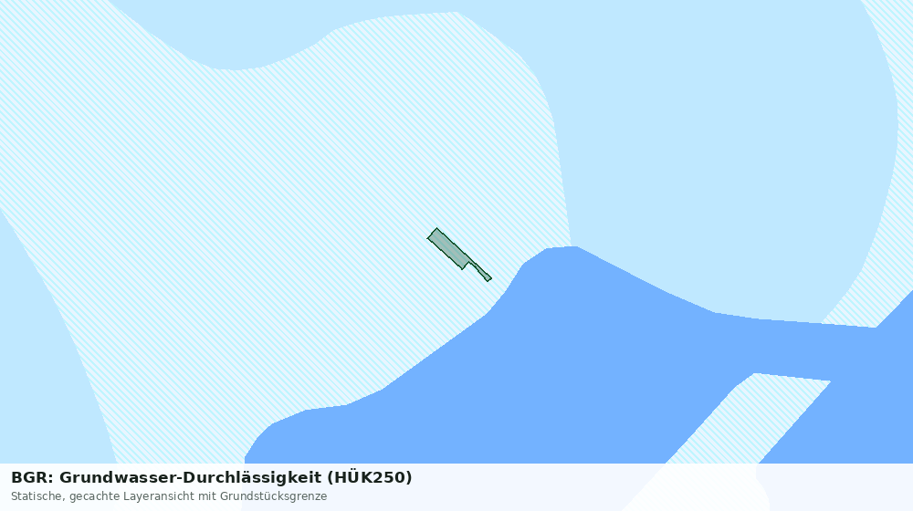 Statische Kartenansicht: BGR: Grundwasser-Durchlässigkeit (HÜK250)