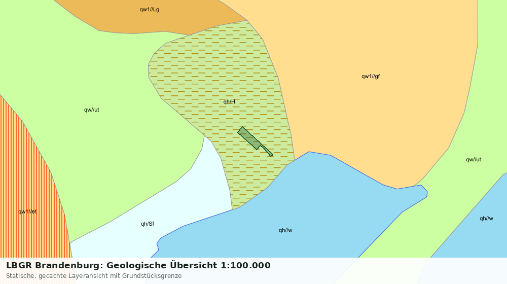 Statische Kartenansicht: LBGR Brandenburg: Geologische Übersicht 1:100.000