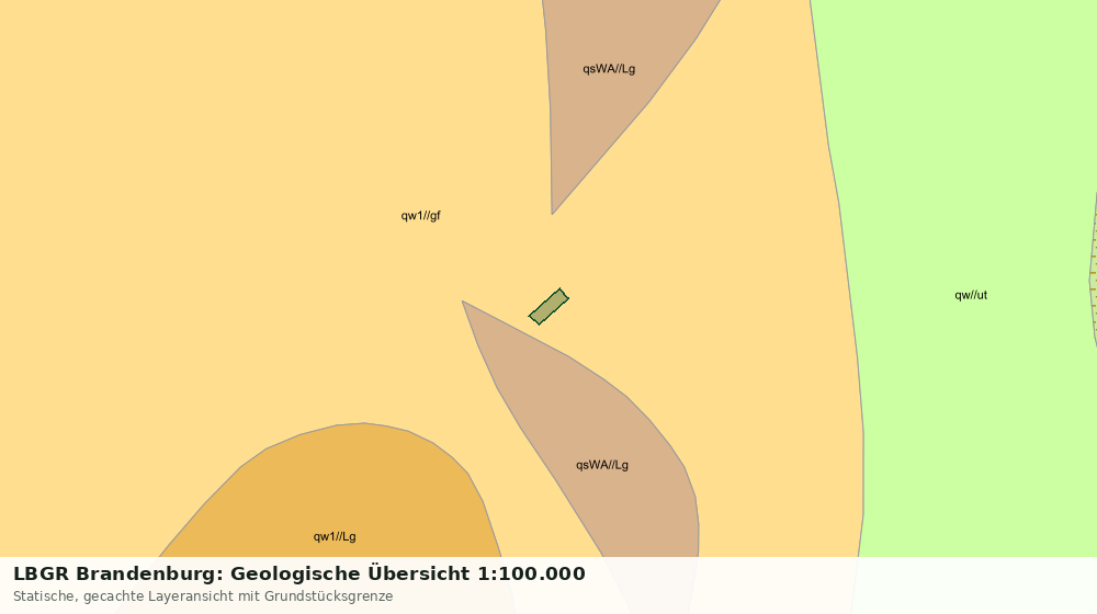 Statische Kartenansicht: LBGR Brandenburg: Geologische Übersicht 1:100.000