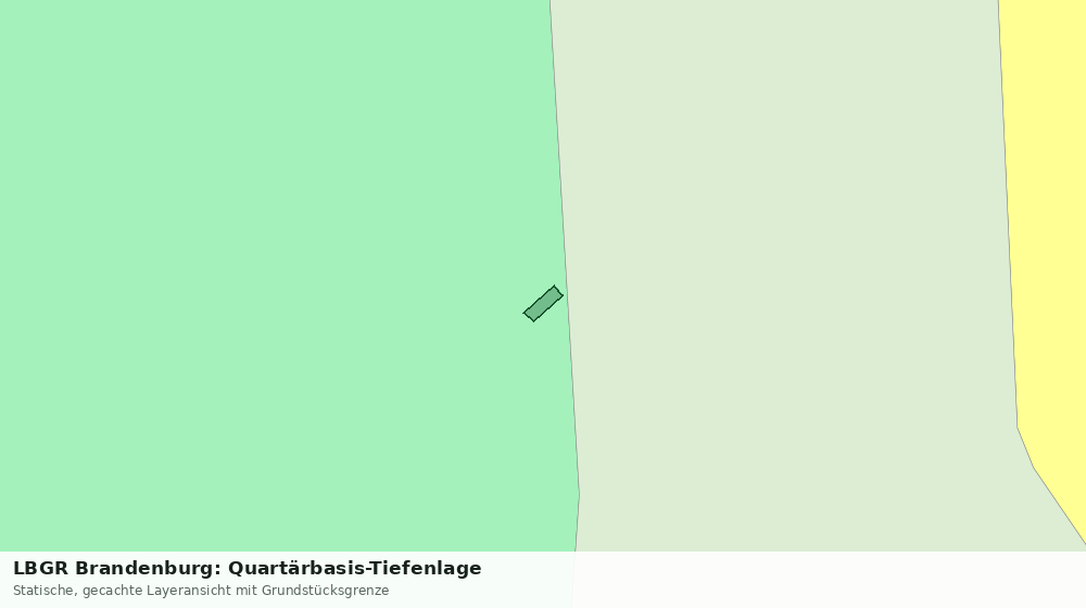 Statische Kartenansicht: LBGR Brandenburg: Quartärbasis-Tiefenlage