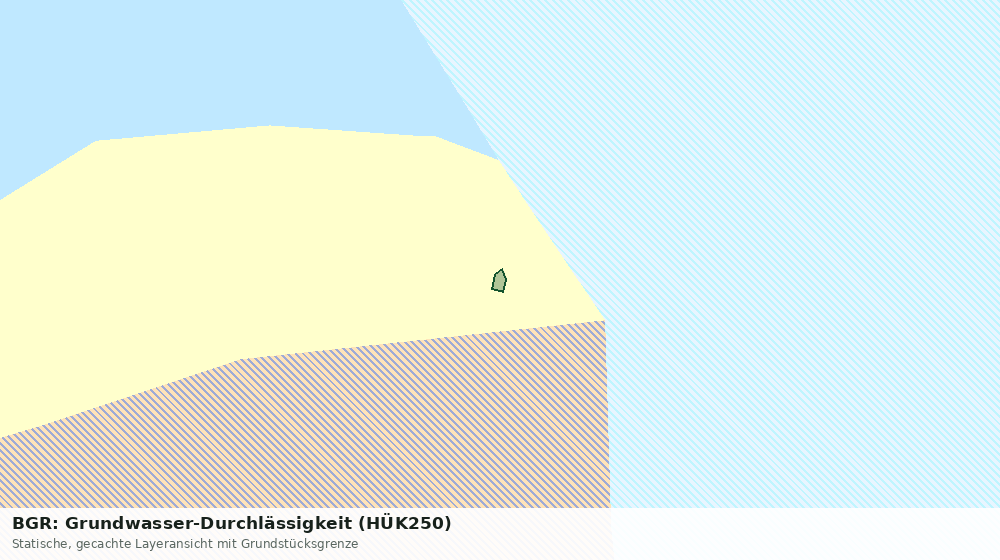 Statische Kartenansicht: BGR: Grundwasser-Durchlässigkeit (HÜK250)