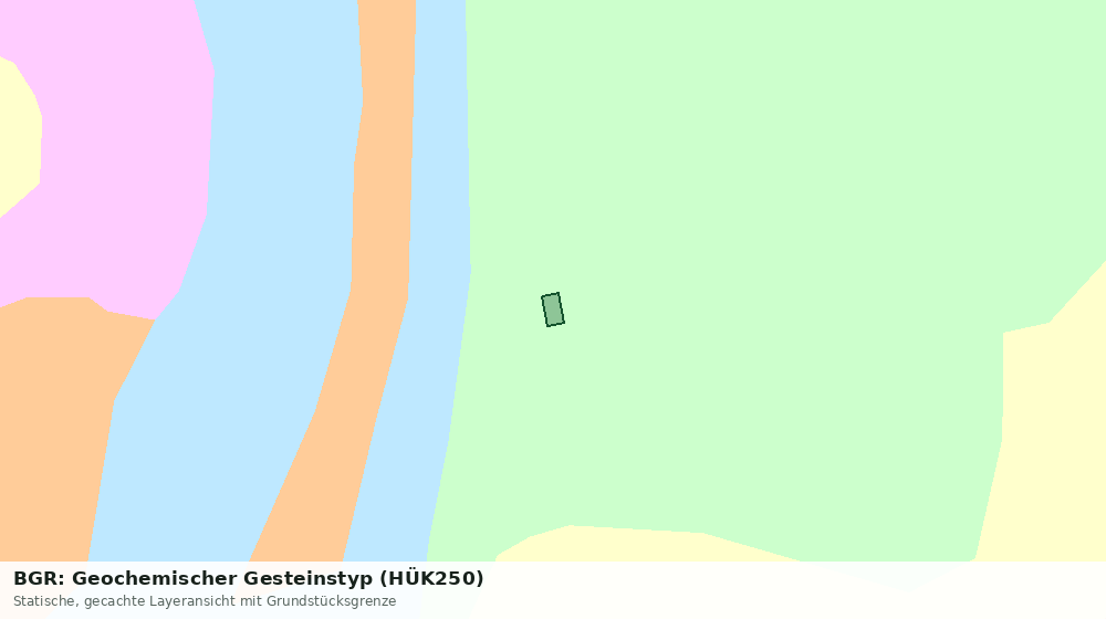 Statische Kartenansicht: BGR: Geochemischer Gesteinstyp (HÜK250)